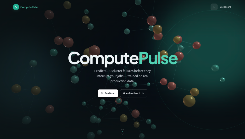 ComputePulse Dashboard Screenshot